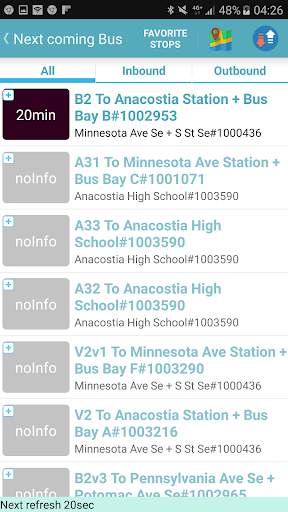 Washington DC Bus Tracker screenshot 6