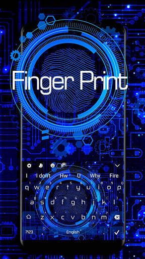 Finger Print Scanner Keyboard Theme screenshot 1