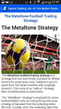 STL - Strategies For Betfair screenshot 3
