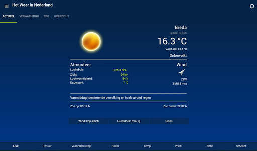 Weather in Holland: the app screenshot 10