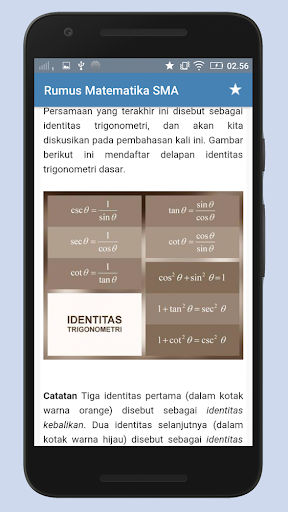 Rumus Matematika SMA Lengkap Offline 8 تصوير الشاشة