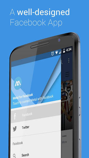Metal for Facebook & Twitter screenshot 1