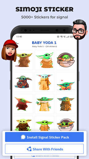 Simoji Stickers for Signal screenshot 4
