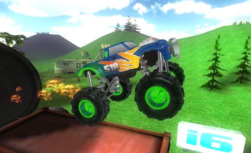 Big Monster Truck Racing 3D screenshot 2