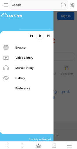 Skyper Browser : fast & secure with VR player. screenshot 3