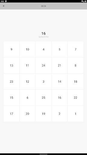 Schulte table: brain training screenshot 16