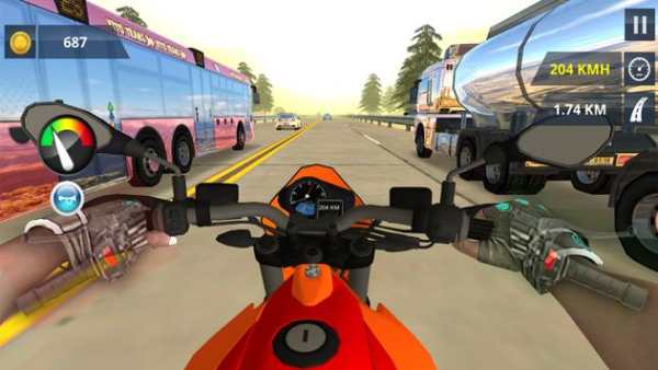 Moto Heavy Traffic Racer: Bike Racing Stunts screenshot 1
