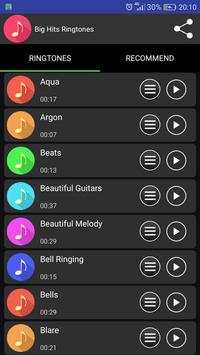 Big Hits Ringtones screenshot 1
