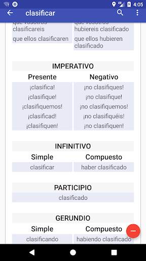 Verbos Español screenshot 6