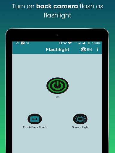Free Flashlight App - Front / Back / Screen Light screenshot 5
