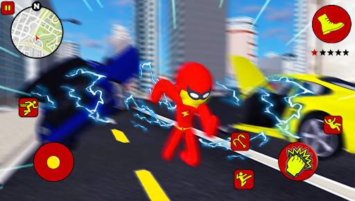 Flash Speed Stickman Rope Hero screenshot 1