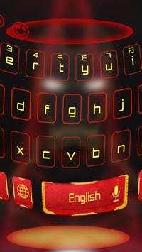 Red Robot Music keyboard Theme screenshot 2