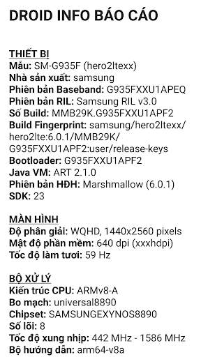 Droid Hardware Info screenshot 3
