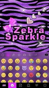Zebra Sparkle Emoji Keyboard screenshot 2