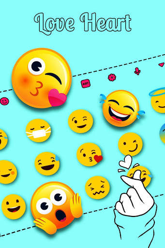 Love Heart Keyboard स्क्रीनशॉट 3