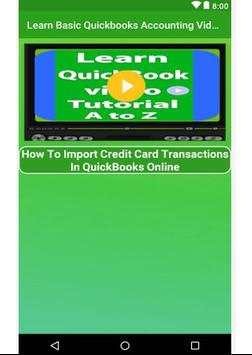 Learn Basic Quickbooks Accounting Video Tutorial screenshot 3