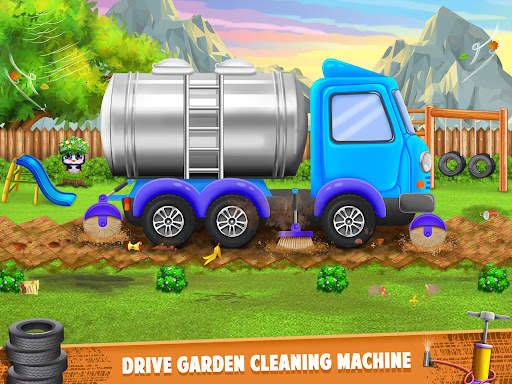 Kids Road Cleaner Truck Game screenshot 3