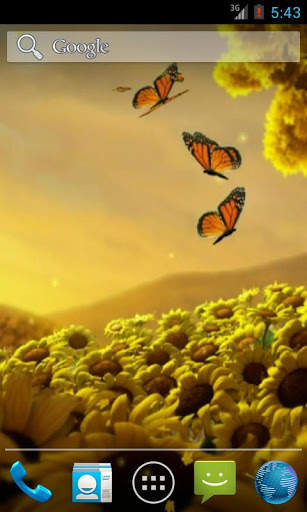 Video Wallpapers: Sunflowers HD screenshot 2
