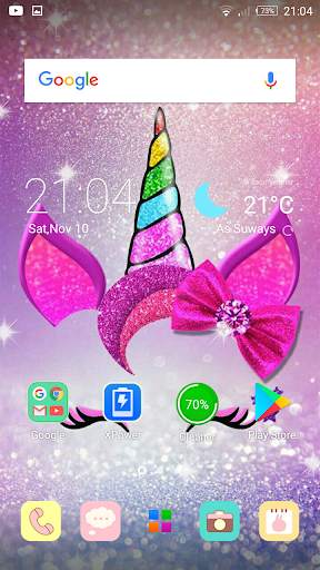 kawaii Unicorn Cats backgrounds-Girly Wallpapers screenshot 1