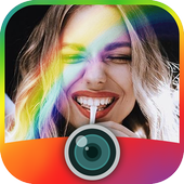 Rainbow Camera - Rainbow Effect, Filter Selfie أيقونة