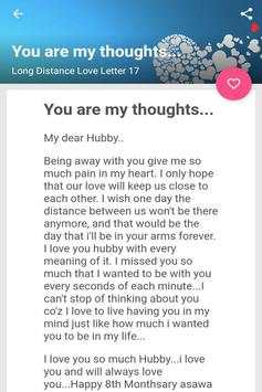 Long Distance Relationship Love Letter screenshot 2