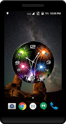 Firework Clock Live Wallpaper screenshot 1