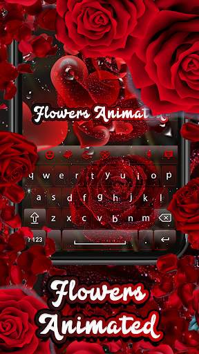 Flowers Animated Keyboard Theme screenshot 3