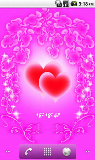 Hearts and Flowers LWP Free screenshot 1