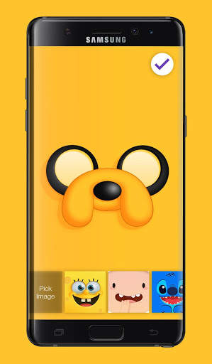 Cartoon Faces Lock Screen 3 تصوير الشاشة