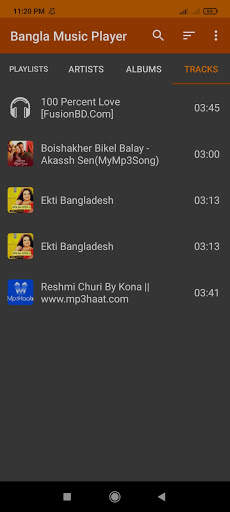 Bangla Music Player screenshot 1
