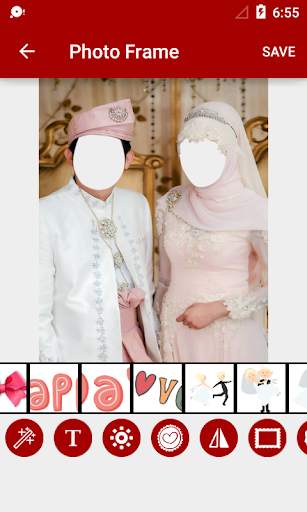 Hijab Wedding Couple Suit screenshot 4