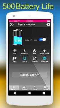 500 battery life - super charger screenshot 1