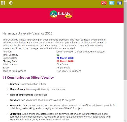 EthioJobs: Ethiopia Vacancy (Official Android App) 5 تصوير الشاشة