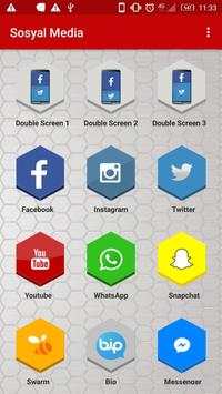 All Social Media In One - Double Screen screenshot 1