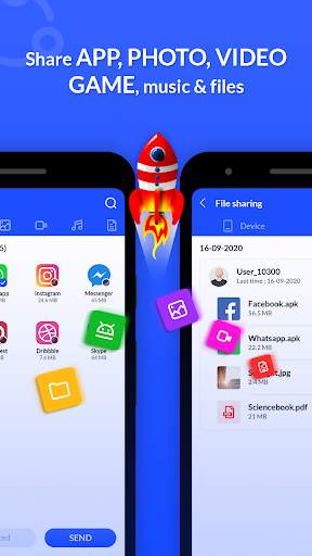 File transfer app - Share music, video, files screenshot 1