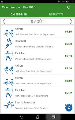 Calendrier pour Rio 2016 screenshot 6