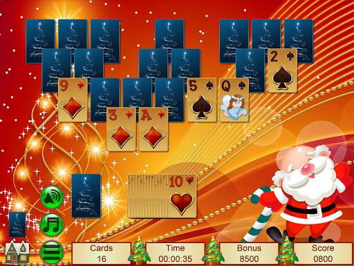 Xmas TriPeaks, card solitaire screenshot 12