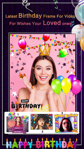 Happy Birthday Video Maker with Song screenshot 1