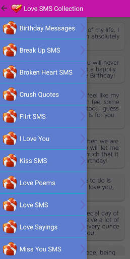 Love SMS Collection screenshot 1