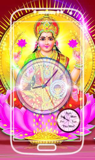 Lakshmi Devi Clock Live Wallpaper screenshot 6