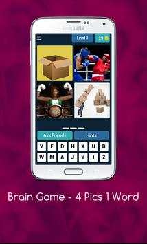 Brain Game - 4 Pics 1 Word screenshot 1
