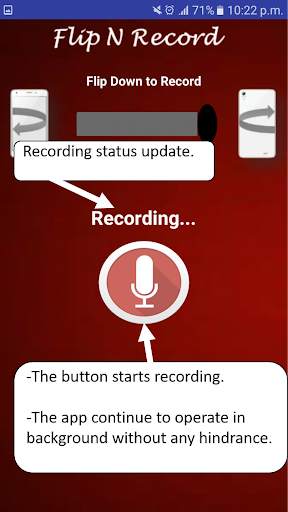 Flip N Record (Auto Start & Stop Audio Recorder) screenshot 4