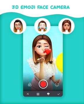 3D Emoji Face Camera - Sweet Snap Emoji Camera screenshot 1