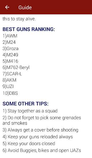 Guide For PUbG kr screenshot 6