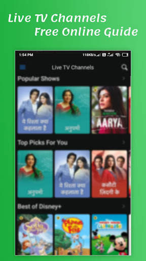 Live TV Channels Free Online Guide screenshot 2