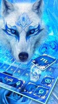 Blue Ice Wolf - Music Keyboard Theme screenshot 2
