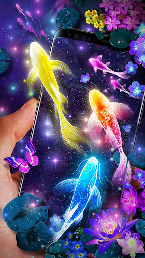 Glowing Koi Live Wallpapers screenshot 1
