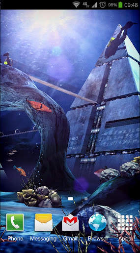 Atlantis 3D Pro Live Wallpaper screenshot 1
