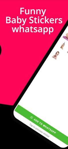 Cute Animated Funny Babies Stickers for WA screenshot 3