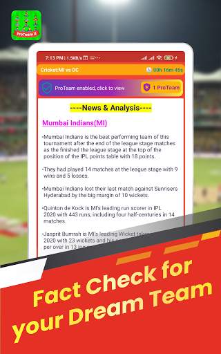 ProTeam11- Fantasy SL GL Team prediction tips news screenshot 11